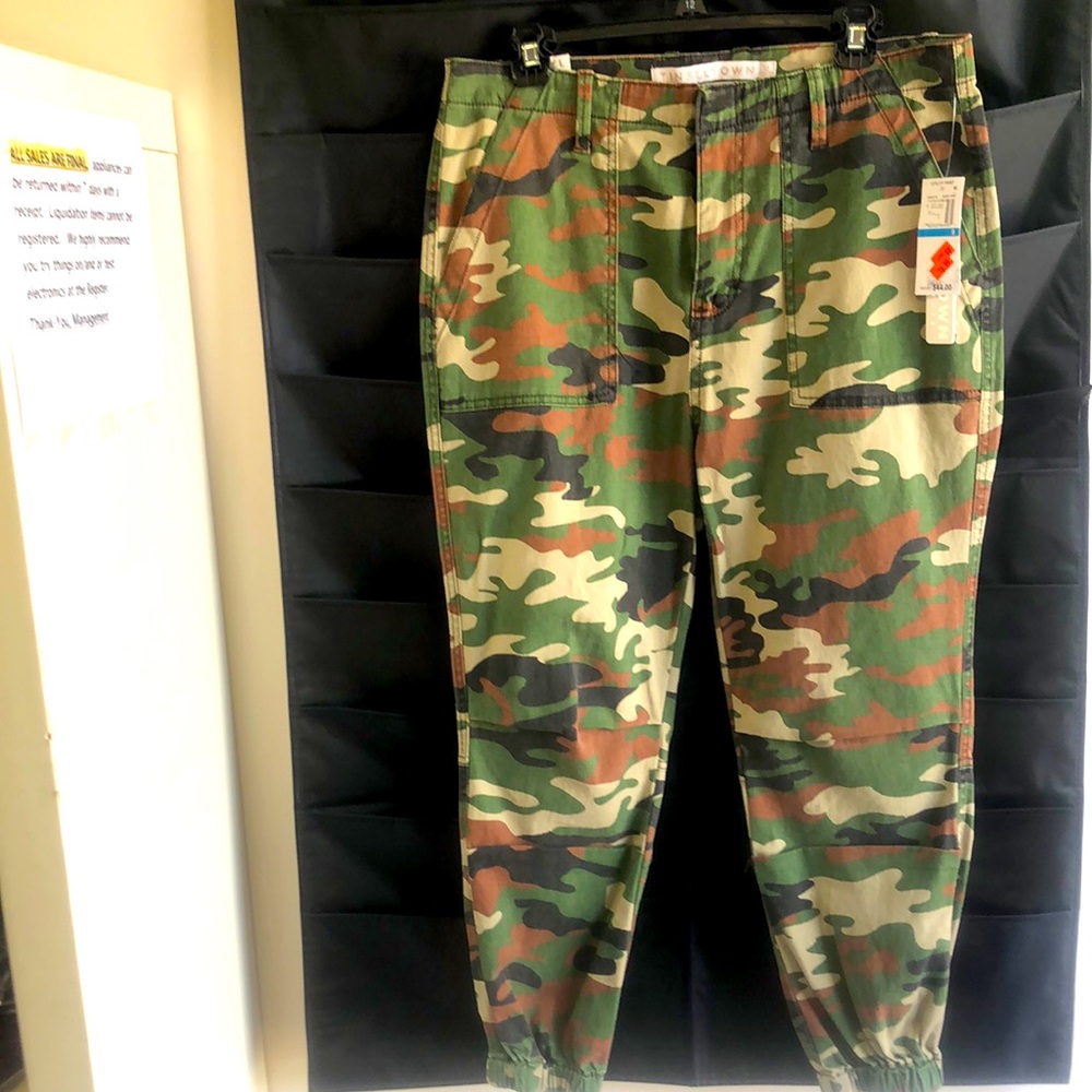 Tinseltown brand utility pants, desert camo!